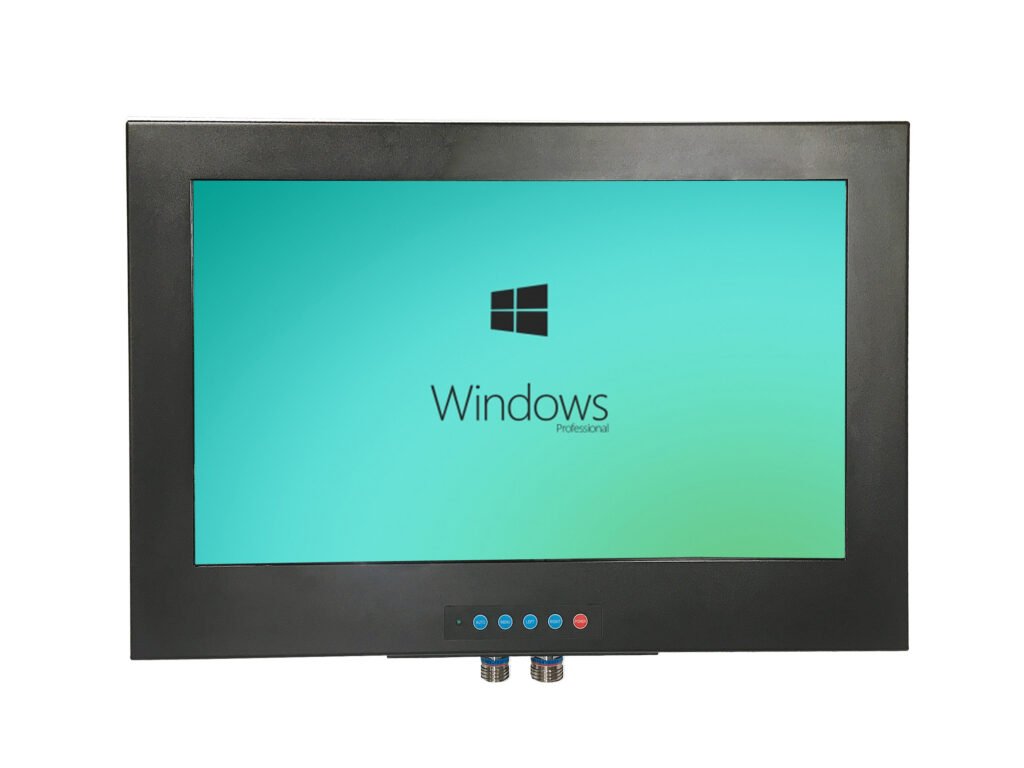 21.5-inch Monitor 1000nits FULL IP67 Stainless Steel Coated Black DVI, DC (D38999) for Military Industry (HV-M215S)