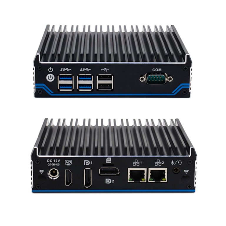 J4125 6xUSB, 2xLAN, 1xHDMI, 2xDP, 1xCOM, 1xSIM Slot TPM BOX PC ...