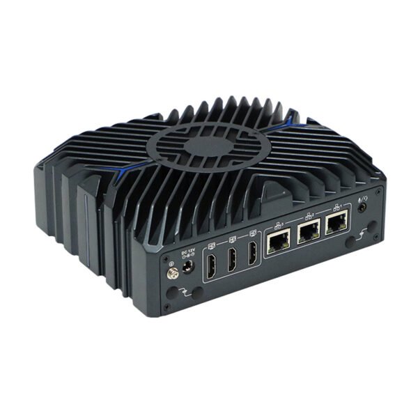 Mini PC Box PC 2xCAN BUS, 1xGPIOX4, 3xHDMI, 3xLAN, 2xCOM, 4xUSB, 1xSIM slot, 1xONOFF button, 1xDC12V for Industrial Automation, Robotics, IoT Gateways, Edge Computing, Machine Vision, AGV/AMR (HV-N307W) - Image 3